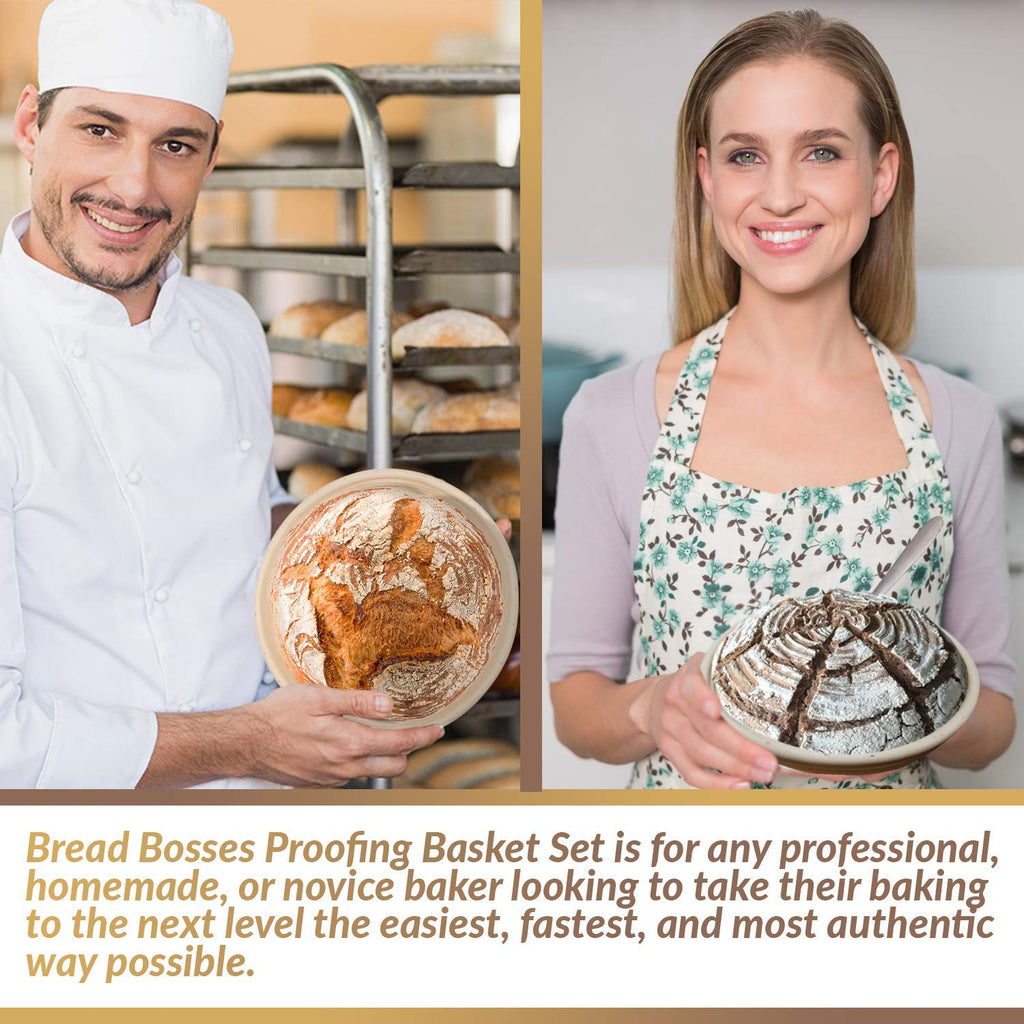 Proofing Basket Baking Kit for Professional and Beginner Bakers