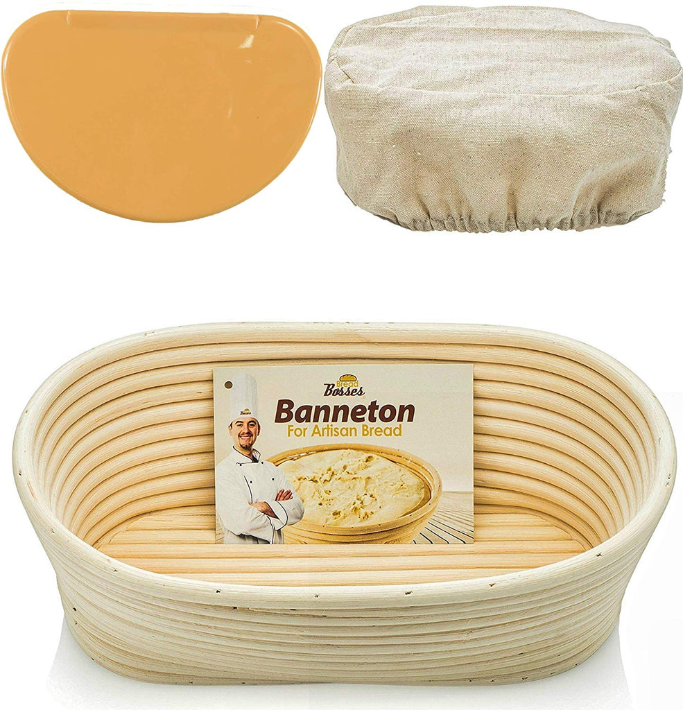 Non-Stick Dough Proving Bowl with Cloth Linerr for Bread Making Sourdough  Artisan Loaves 2Pack